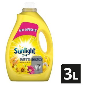 Sunlight Summer Sensations 2in1 Auto Washing Liquid Detergent 3L